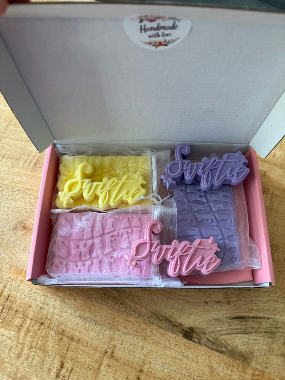 "Swiftie" Handmade Soap Trio in Yellow, Pink & Lavender